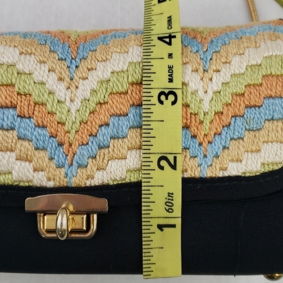 Vtg Embroidered Mini Shoulder Bag VGU - Picture 10 of 12